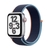 Apple Watch SE Silver Aluminium Case with Deep Navy Sport Loop