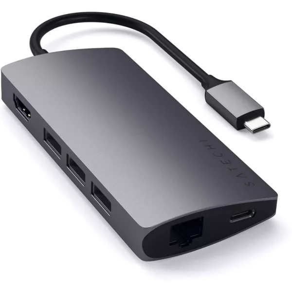 Satechi Type-C Multi-Port Adapter 4K With Ethernet V2 Space
