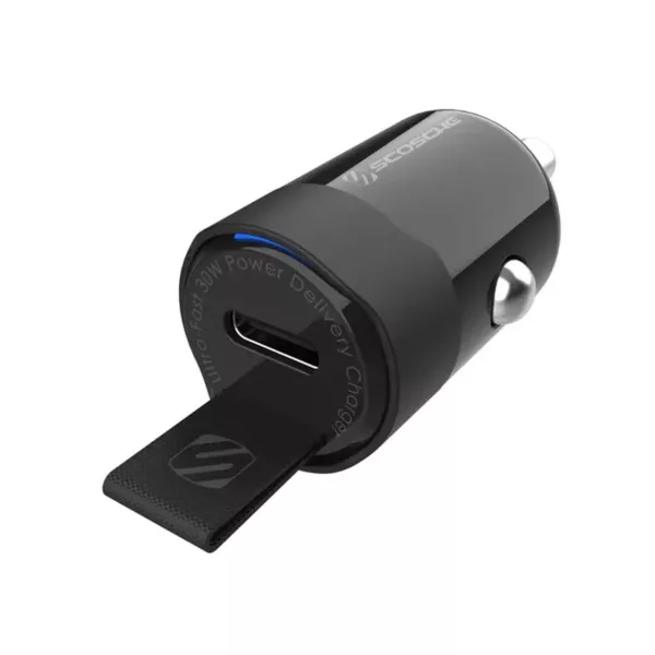 Scosche PowerVolt 30W USB-C PD 3.0 Car Charger - Black