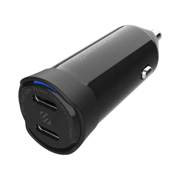 Scosche PowerVolt 60W USB-C PD 3.0 Car Charger - Black