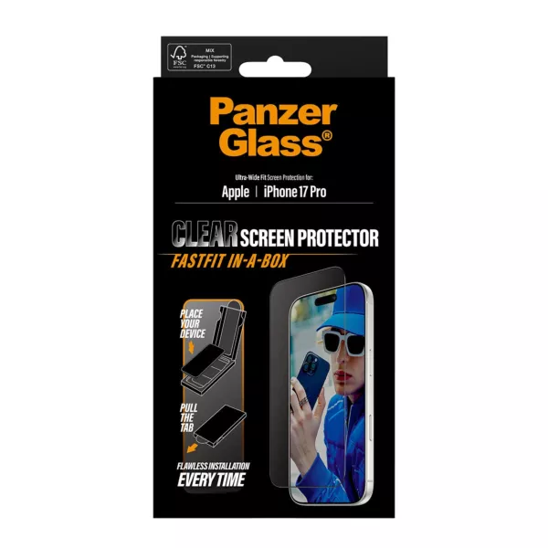 PanzerGlass UWF iPhone 17 Pro Screen Protector