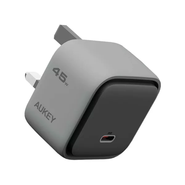 Aukey PD 45W GaN Wall Charger - Gray