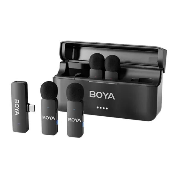 Boya BY-V4U 4 Channel 2.4GHz Wireless Microphone USB-C - Black