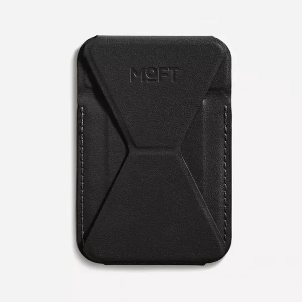 MOFT MOVAS Snap-On iPhone Stand & Wallet - Jet Black