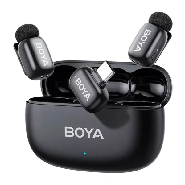 Boya Microphone Mini 2 Wireless X2 Ai USB-C 2.4GHz - Black