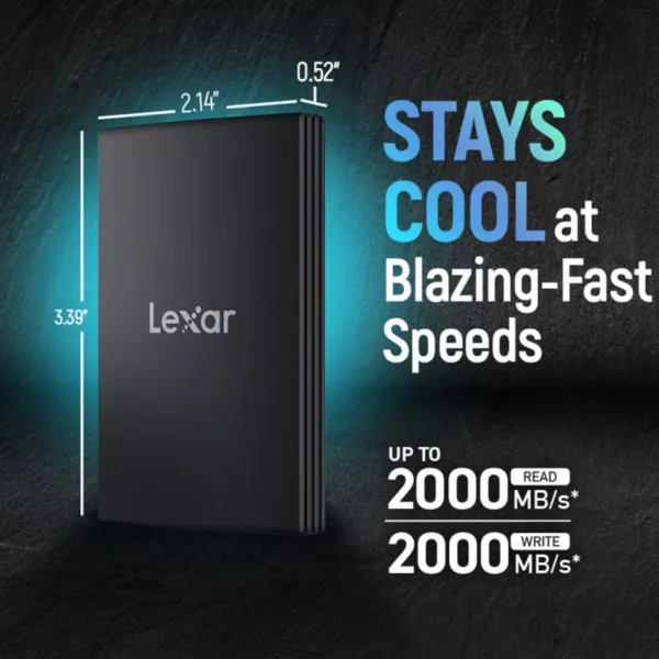 Lexar Armor 2TB Gen 2 External SSD - Black