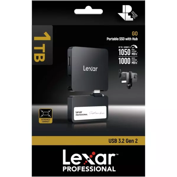 Lexar SL400 Professional 1TB Go Portable Hub - Black