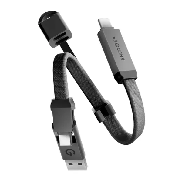 Energea Sheath Key 2-in-1 60W USB-C Cable (0.15m)