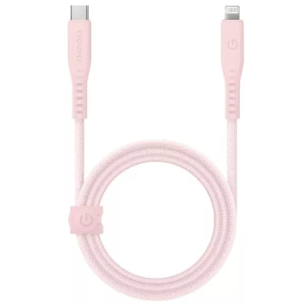 Energea Flow Duo 60W 2-in-1 USB-C + Apple Watch Cable (1.5m) - Pink