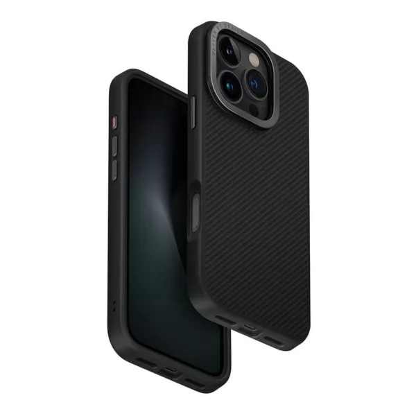 Uniq Keva MagSafe Case for iPhone 16 Pro - Carbon Black