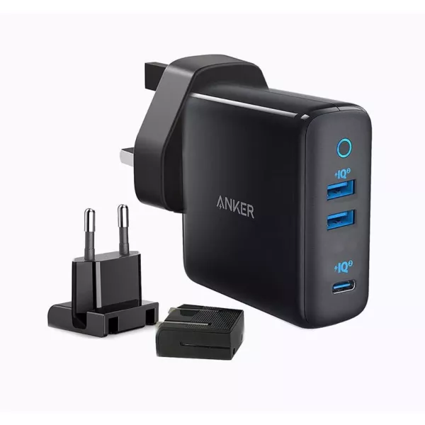 Anker PowerPort III 3Port 65W Wall Charger -Black
