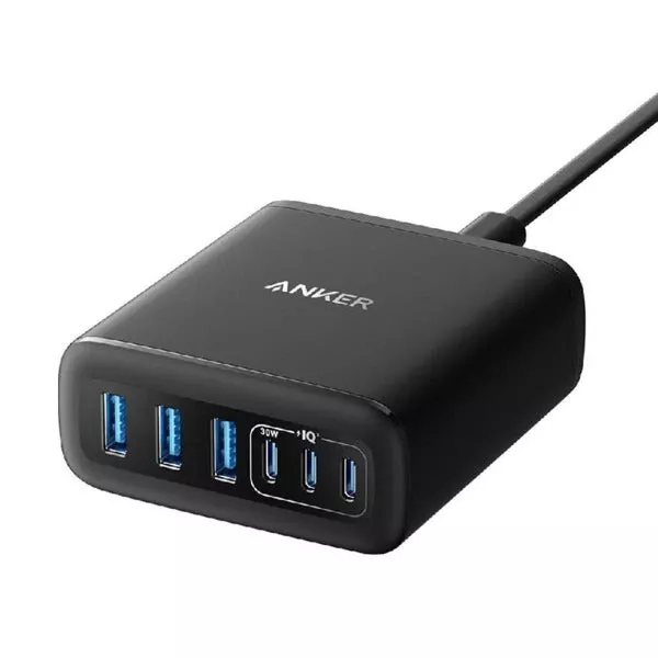 Anker 112W 6 Ports GaN Charger Hub - Black