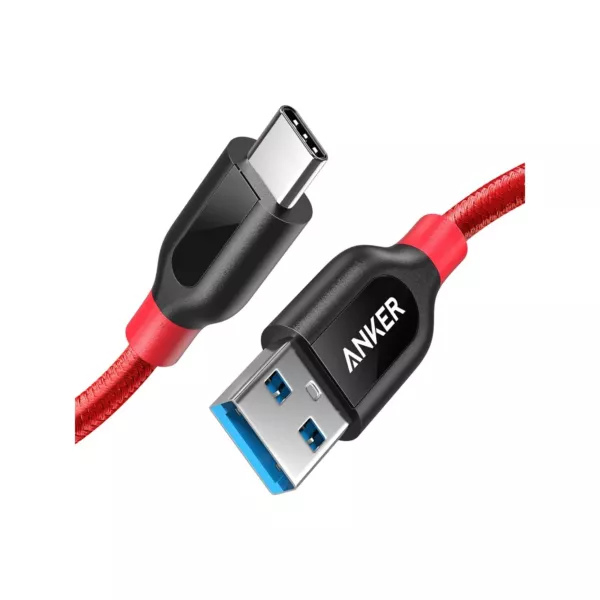 Anker PowerLine+ USB-A to USB-C (1m) - Red