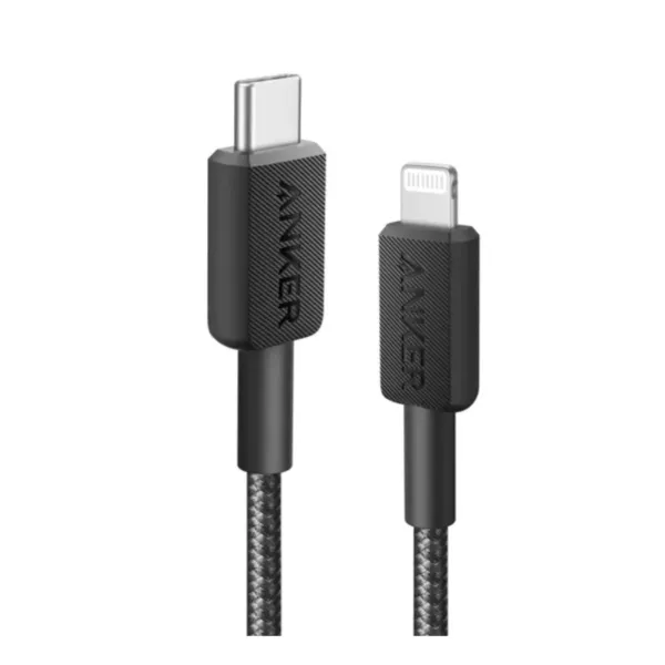 Anker Braided 322 USB-C to Lightning (0.9m) Cable - Black