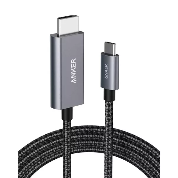 Anker 311 USB-C - HDMI 4k Nylon Cable (1.8m) - Black