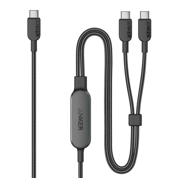 Anker 2in1 140 USB-C to USB-C (1.2m) Cable - Black