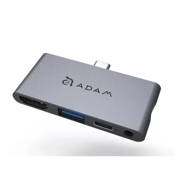 Adam Elements USB-C 4-in-1 Hub for iPad Pro - رمادي