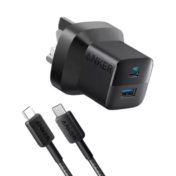 Anker Charger with USB-C to USB-C Cable (0.9m) - Black