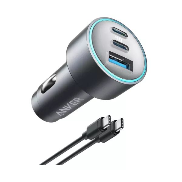 Anker 335 67W Cable Bundle Car Charger - Black
