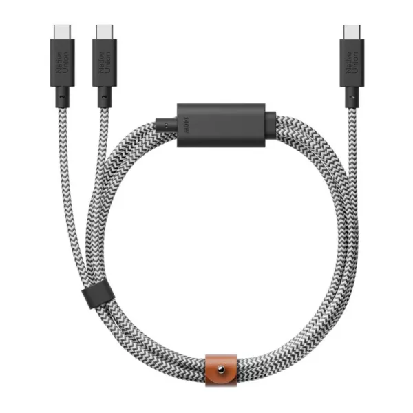 Native Union Belt Cable 140W USB-C to USB-C (2m) - Zebra