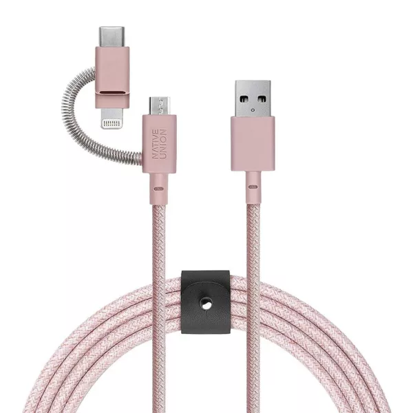 Native Union Universal Belt (2m) Cable - Rose