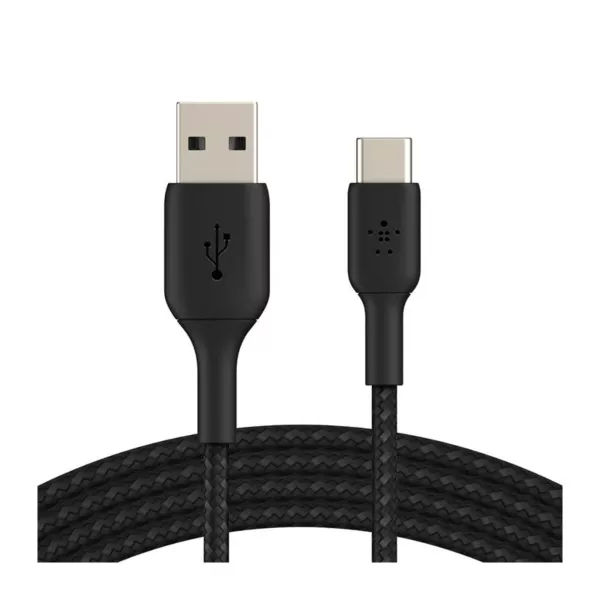 Belkin Braided USB-A to USB-C Cable (2m) - Black