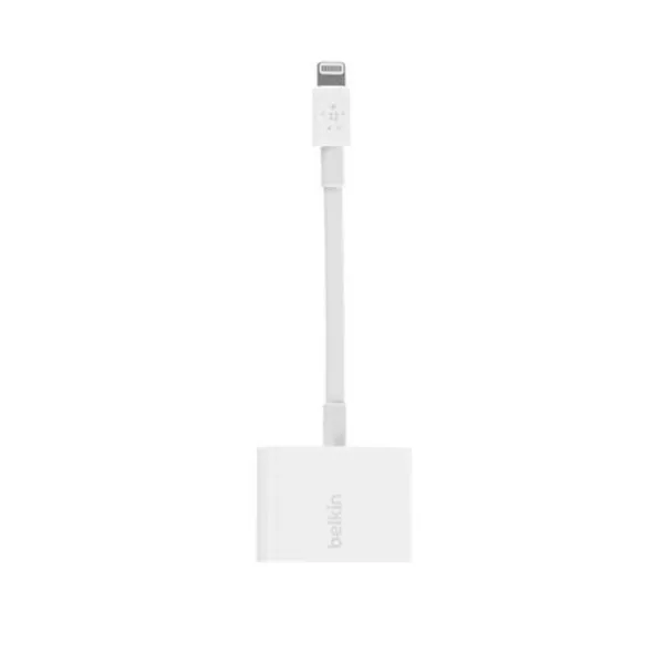 Belkin 3.5 mm Audio + Charge Rockstar Adapter - أبيض