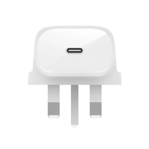 شاحن حائط بلكين USB-C PD 3.0 بقوة 30 واط - أبيض