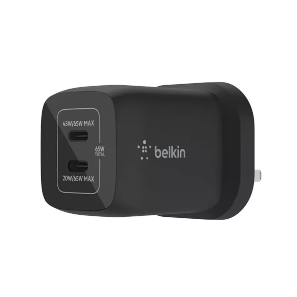 Belkin 65W Dual USB-C GaN PD Wall Charger