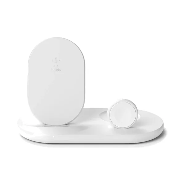 BELKIN 3in1 Wireless Pad/Stand/Apple Watch - أبيض