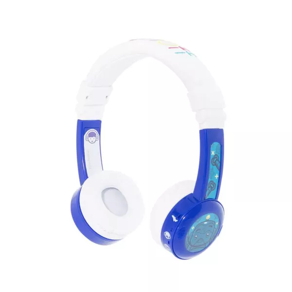 Buddyphones Inflight On-Ear Wired Headphones - أزرق