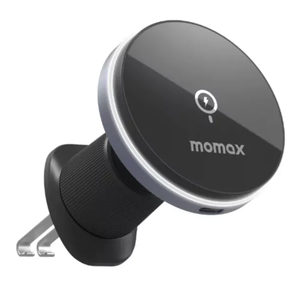 Momax Q.Mag 15W Wireless Charging Car Mount - Black