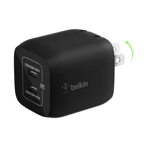 Belkin 45W GaN Dual USB-C Wall Charger