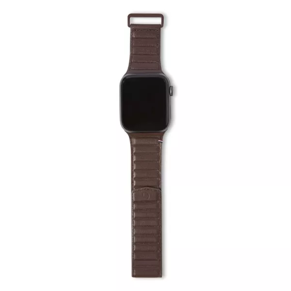 Decoded Ultra Leather Magnetic Apple Watch 45mm Strap