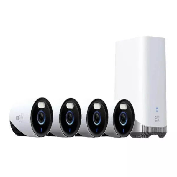 EufyCam E330 4K Professional 4 Camera Kit 1TB Storage - White