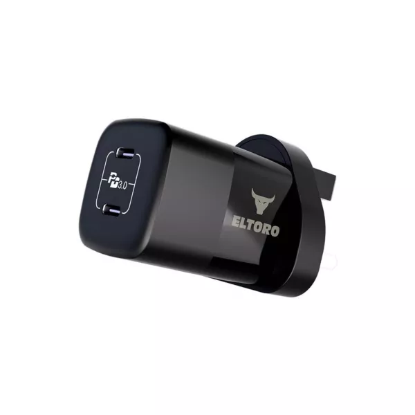 ElToro GaN 35W Dual USB-C Home Charger - Black