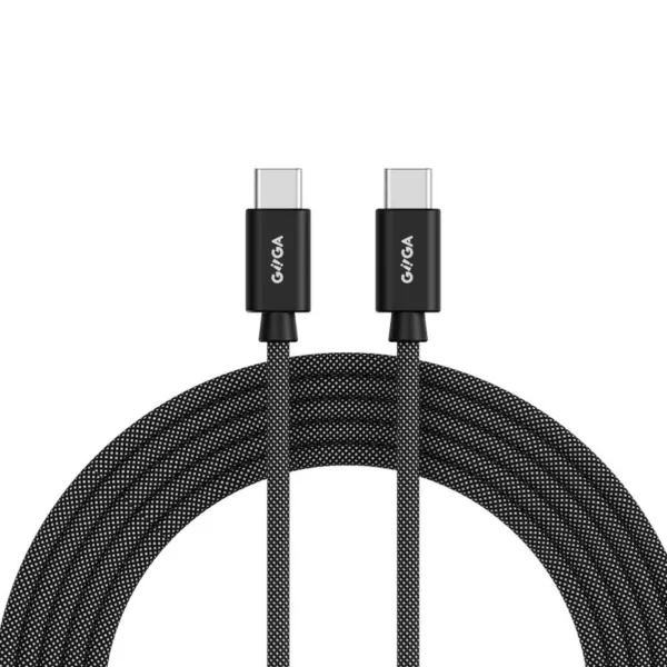 Giiga Nylon Magnetic USB-C to USB-C Cable 240W (1.8m) - Black