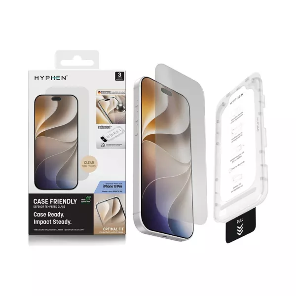 HYPHEN DEFENDR iPhone 18 Pro Screen Protector with Applicator