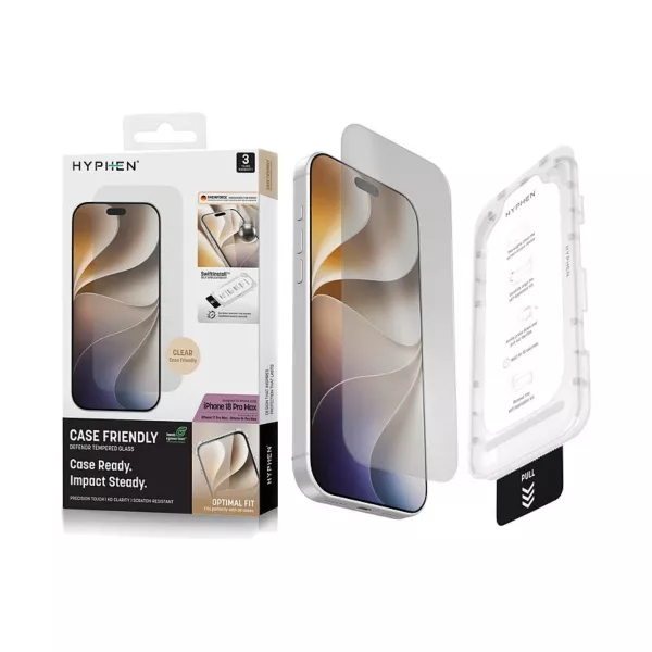 HYPHEN DEFENDR iPhone 18 Pro Max Screen Protector wApplicator