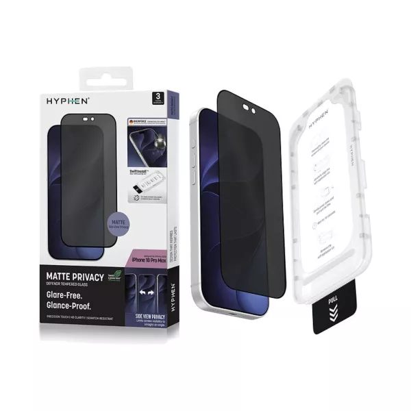 HYPHEN DEFENDR iPhone 18 Pro Max Privacy Screen Protector