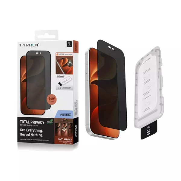 HYPHEN DEFENDR iPhone 18 Pro Privacy Screen Protector