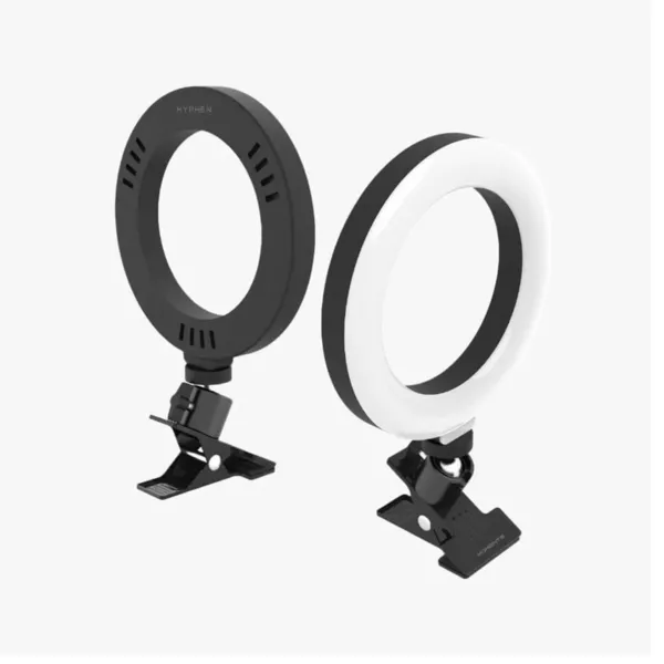 Hyphen 6-inch LED Ring Light with Clamp - Black