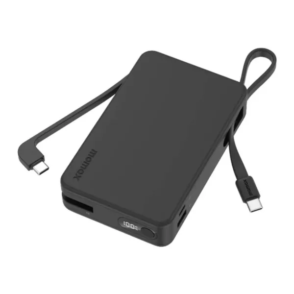 Momax 1-Power Vital 20K Power Bank With USB-C Cable - Black