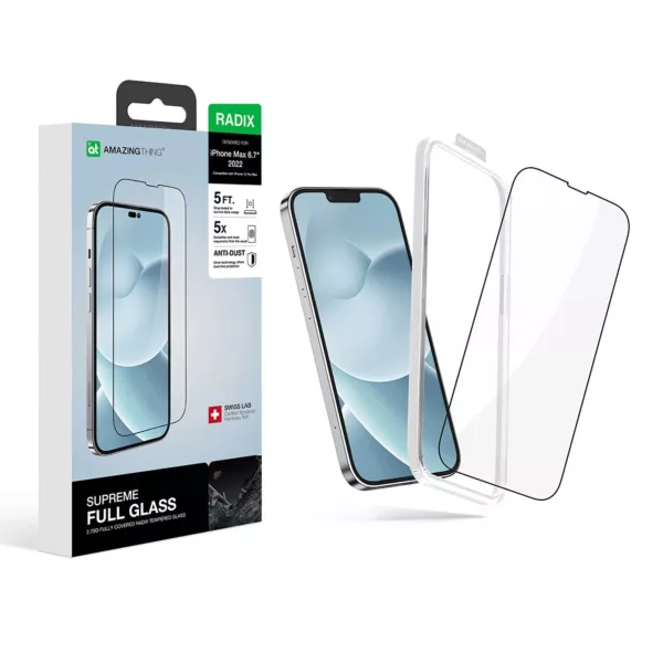 AmazingThing iPhone 14 Plus Full Cover Radix Screen Protector - Clear