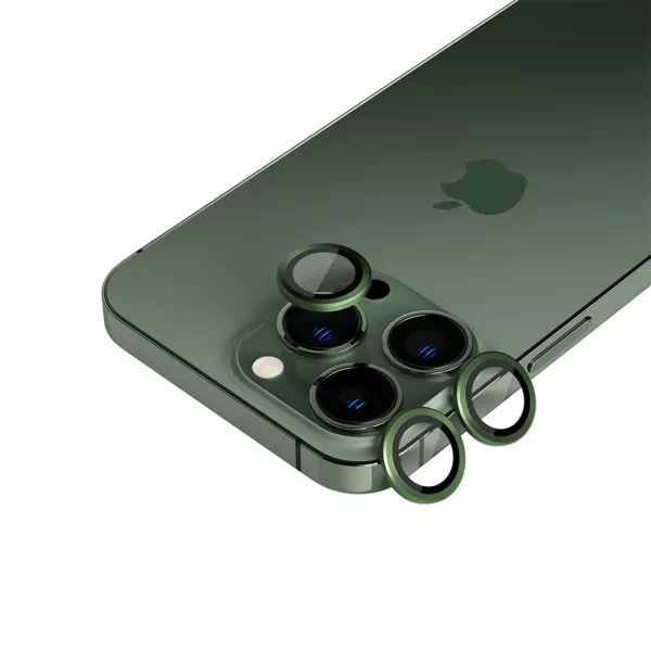 غطاء حماية لعدسات كاميرا جهاز iPhone 13 Pro/Max من AmazingThing - أخضر