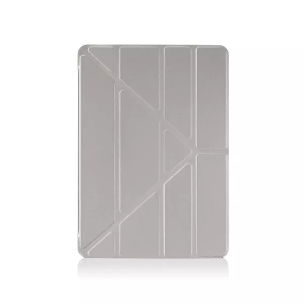 Pipetto Origami iPad Pro 11inch (2018) - حافظة/ فضي وشفاف