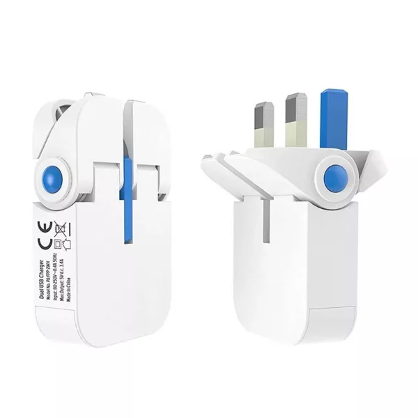 OneAdaptr Flip Duo Dual USB Charger