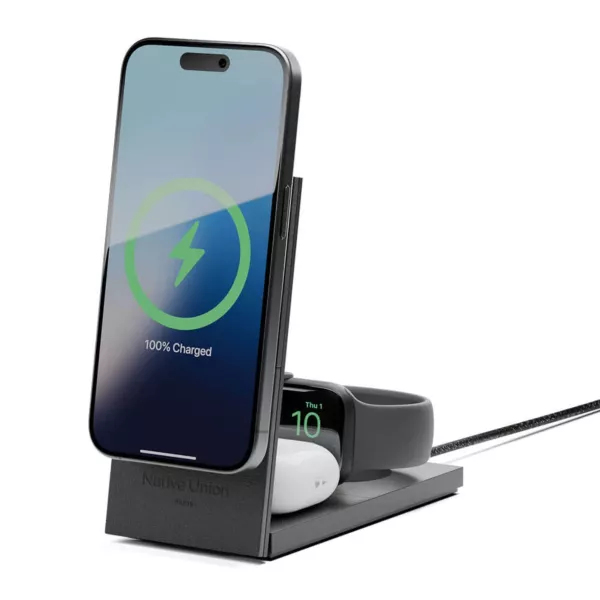 Native Union Rise 3in1 Wireless Charger - Black