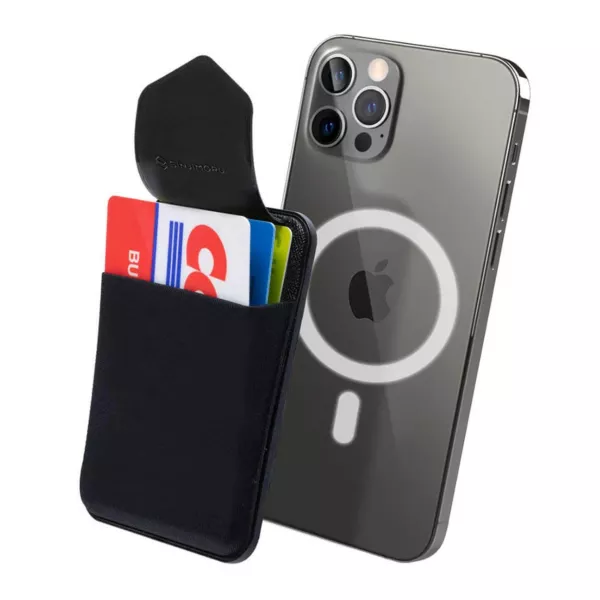 Sinjimoru M-Flap Magnetic Wallet for Apple MagSafe (Black)