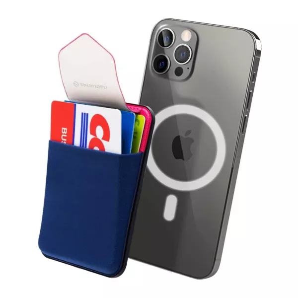 Sinjimoru M-Flap Magnetic Wallet for Apple MagSafe (Navy)